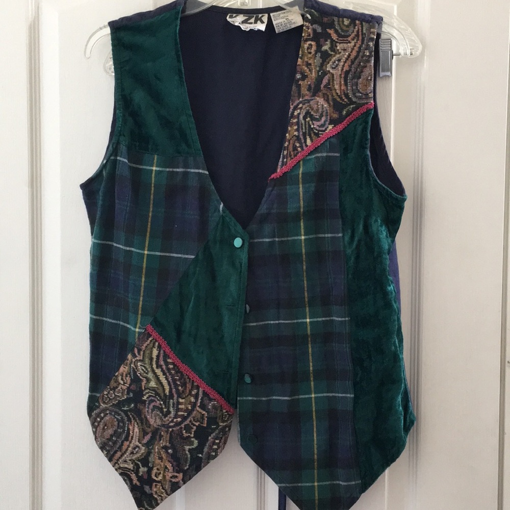 FINAL MARKDOWN Ladies mixed media vest medium